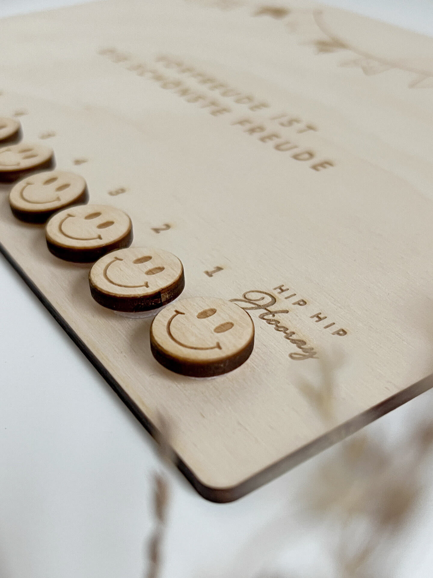 Countdown- und Motivationstafel · Smilie