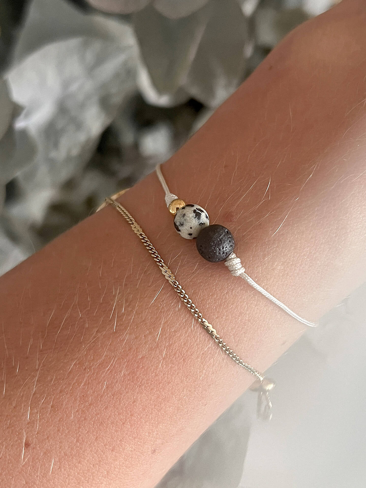 Aroma-Armband Lavastein · Jaspis