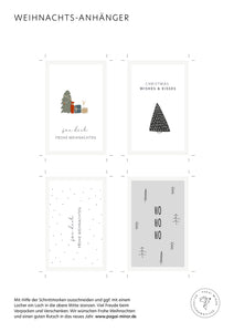 Printable · Geschenkanhänger Weihnachten