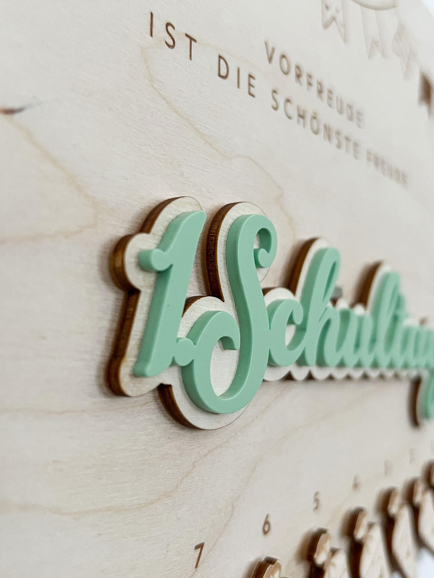 Schultüten-Magnet für deinen Countdown-Zähler aus Holz
