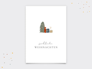 Weihnachtskarte · Bescherung